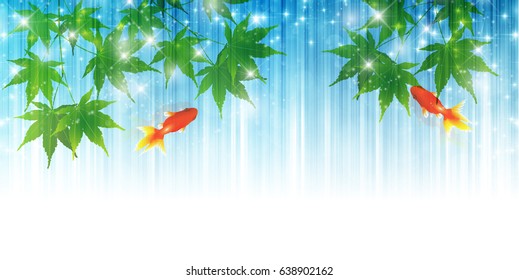 Goldfish Maple landscape background
