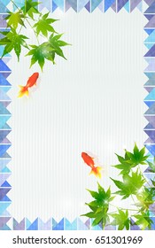 Goldfish Maple Summer Background