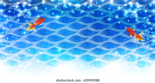Goldfish Sea Summer Background