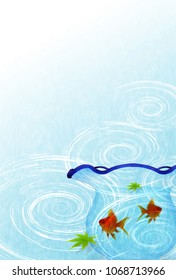 Goldfish summer water background