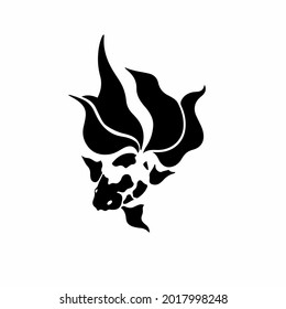 Goldfish Symbol Logo. Vector Illustration.