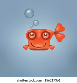 Goldfish. Vector format