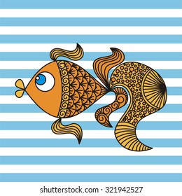 Goldfish vector illustration