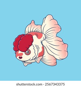 Goldfish vector illustration isolated background