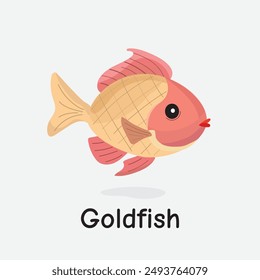 Goldfish Vector Illustration: Popular Pet Fish