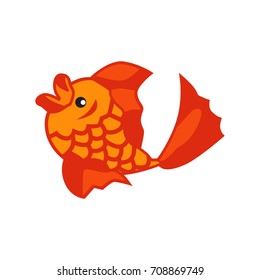 Goldfish. Vector picture.
