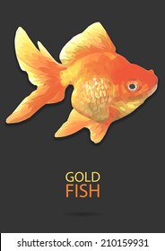 Goldfish vector polygon geometric
