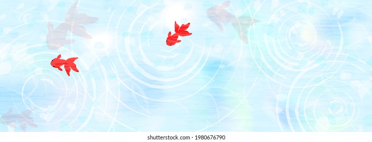 夏 イラスト 金魚 の画像 写真素材 ベクター画像 Shutterstock