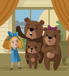 Goldilocks And Three Bears Free Stock Photo - Public Domain Pictures