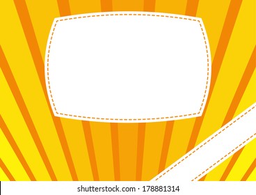 Gold-orange background with blank labels for your text