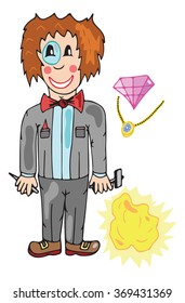 goldsmith vector illustration