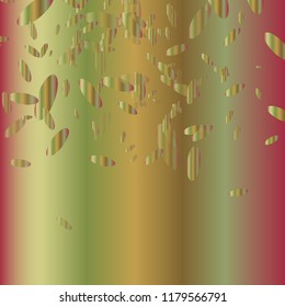 Gold,yellow Confetti on a colorful Background. Placer from the Circles.Beautiful Bright Pattern.Vector Illustration. Pastel Color design. Dots.For cards,banners,print. A Scattering of Confetti