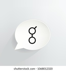 Golem Cryptocurrency Coin Speech Bubble