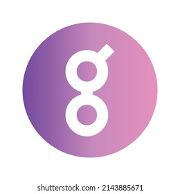 Icono de token de criptodivisa de Golem. símbolo (token) GLM. Icono de vector criptodivisa. Ilustración de vector plano - Vector