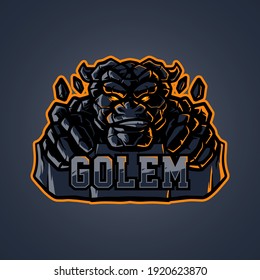 Golem E Sport Mascot Logo