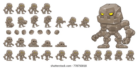 Golem Game Character For Creating Fantasy Video Games