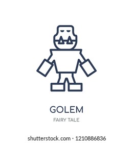Golem icon. Golem linear symbol design from Fairy tale collection. Simple outline element vector illustration on white background.