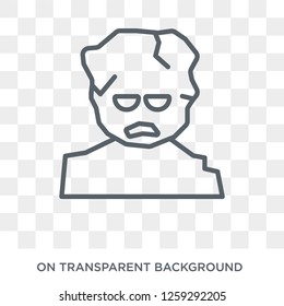 Golem icon. Trendy flat vector Golem icon on transparent background from Fairy Tale collection. High quality filled Golem symbol use for web and mobile