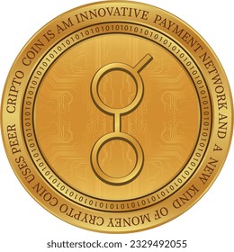 ilustraciones de vectores de monedas de gnt-golem. 3 quinquies ilustración. monedas vectoriales.