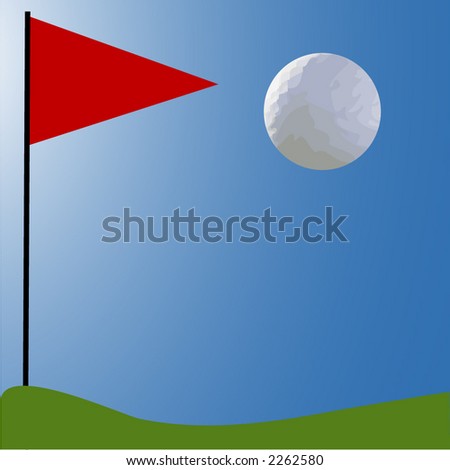 Similar – Image, Stock Photo Golf Flag on Pristine Green at Sunset surrounded by lush trees in the warm glow of sunset. Perfect for illustrating the beauty of golf, nature, and serene outdoor sports.