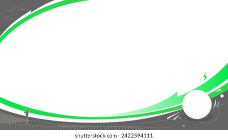 Golf abstract background design for banner, poster, flyer. Sports concept