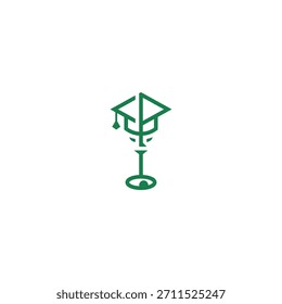 Golf academy hat logo design.
