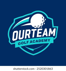 GOLF ACADEMY LOGO DESIGN VORLAGE