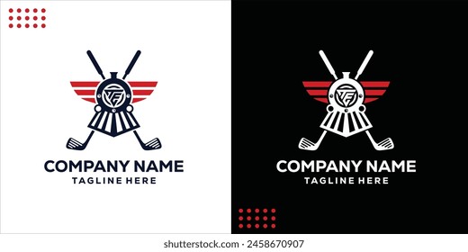 Golf Academy vintage logo, emblem, badge with golf club, design inspiration, vector