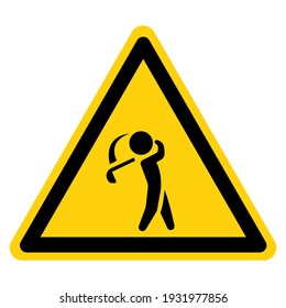 Golf Area Symbol Sign ,Vector Illustration, Isolate On White Background Label. EPS10