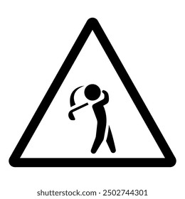 Golf Area Symbol Sign ,Vector Illustration, Isolate On White Background Label. EPS10
