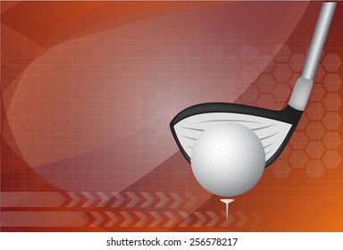 Golf background ,Vector