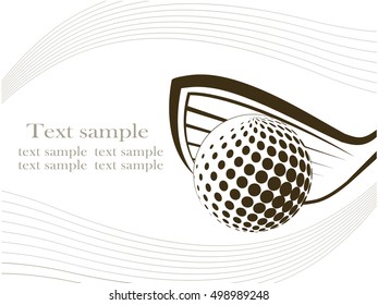 Golf background ,Vector