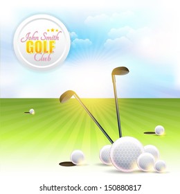 Golf Background Vector Design