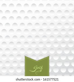 Golf backgrounds. Realistic rendition of golf ball texture closeup.