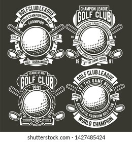 Golf Badge Logo Template Design