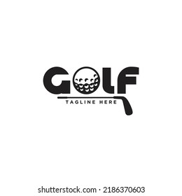 Golf badge logo vector illustration