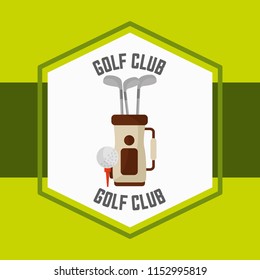 golf bag ball sport competition label