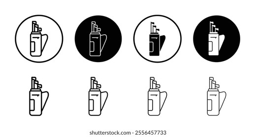 Golf bag icon Art design illustration