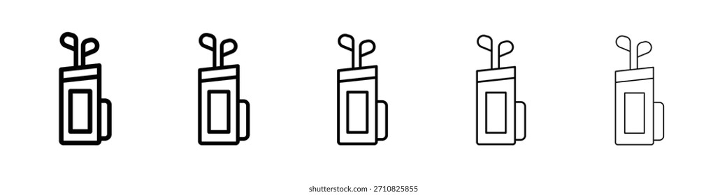 Golf bag icon design, logo, app, UI. Vector illustration, EPS