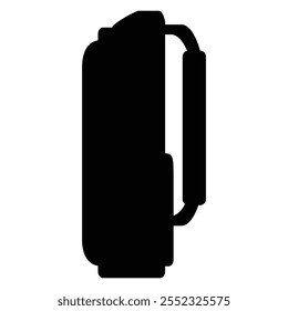 Golf Bag Silhouette on White Background for Design