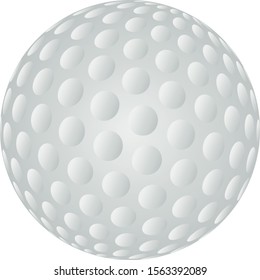 Golf Ball in 3D, Golf Ball Logo, Icon