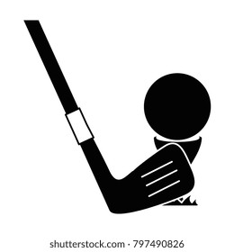 golf ball accessory with club