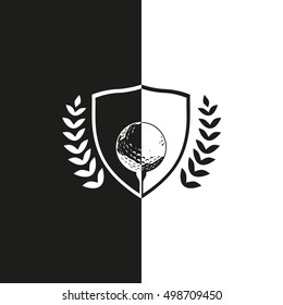 Golf ball background for business