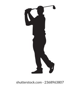 Golf ball black and white vector icon