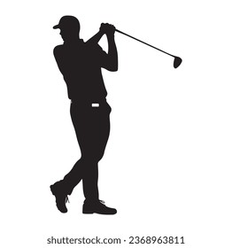 Icono del vector blanco y negro de la bola de golf
