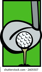 Golf Ball Club Stock Vector (Royalty Free) 2605507 | Shutterstock