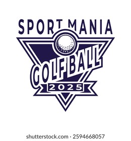 Golf ball club or tournament logo design vector