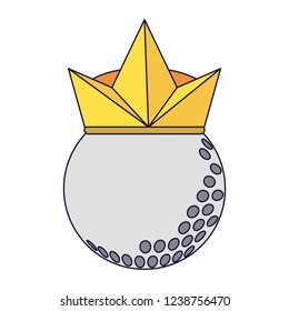 Golf ball with crown
