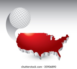 Golf Ball Flying Across America