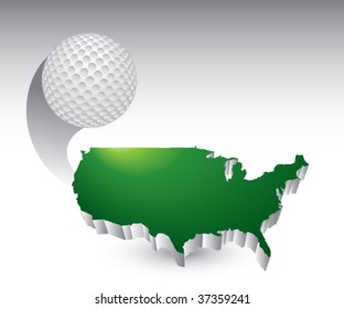 Golf Ball Flying Across America